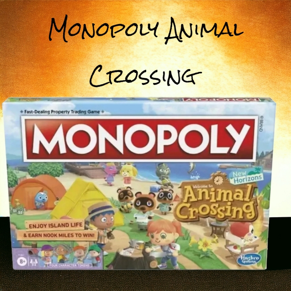 Monopoly Animal Crossing New Horizons Edition Board Game for Kids - Brand New